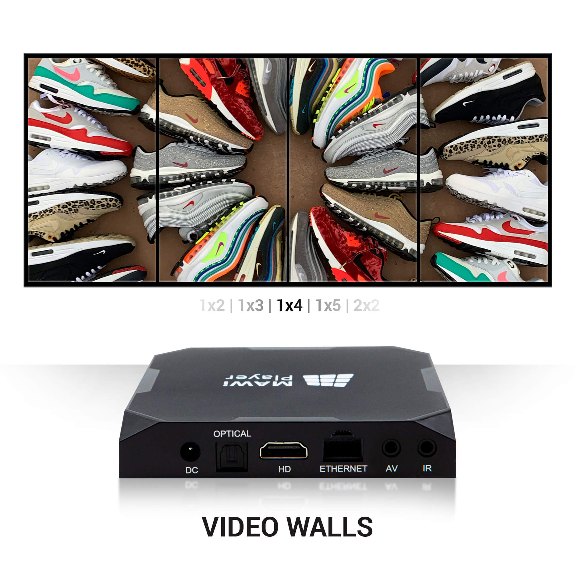 AV Over IP Centerm C75v3 Zero Client MAWi Zero Digital Signage Multiple Monitors Solution by Monitors AnyWhere – HDMI Over LAN Video Extender 