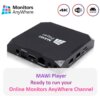 mawi player for Online Monitors AnyWhere. Subscription is not included