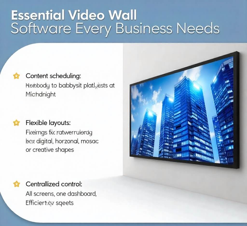 essential video wall software features every business