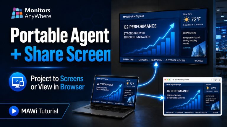 mawi portable agent for screen sharing